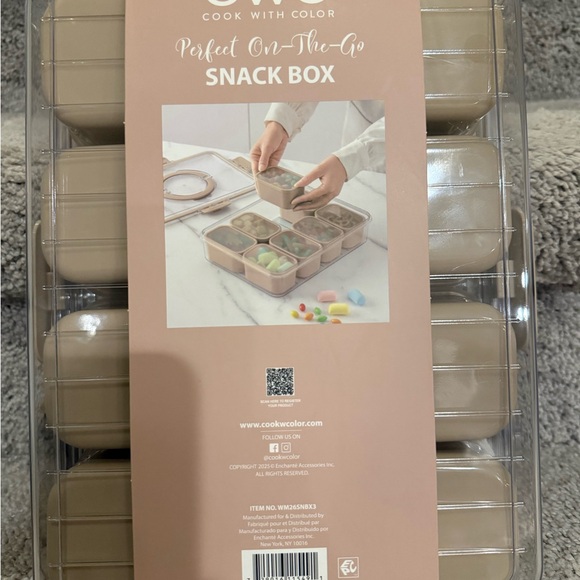 CWC Tan Snack Box with Compartments - Picture 5 of 6